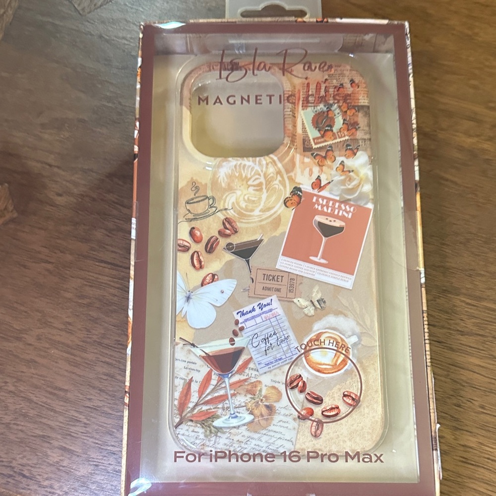 Isla Rae expresso martini iPhone 16 pro max case